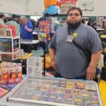Professor Tero at a card show